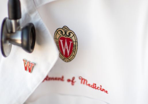 white coat all ways forward pin